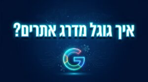 איך גוגל מדרג אתרים?